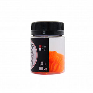 Мягкая силиконовая приманка для ловли форели Fish Hunter "TANTA" Цвет: Оранжевый.